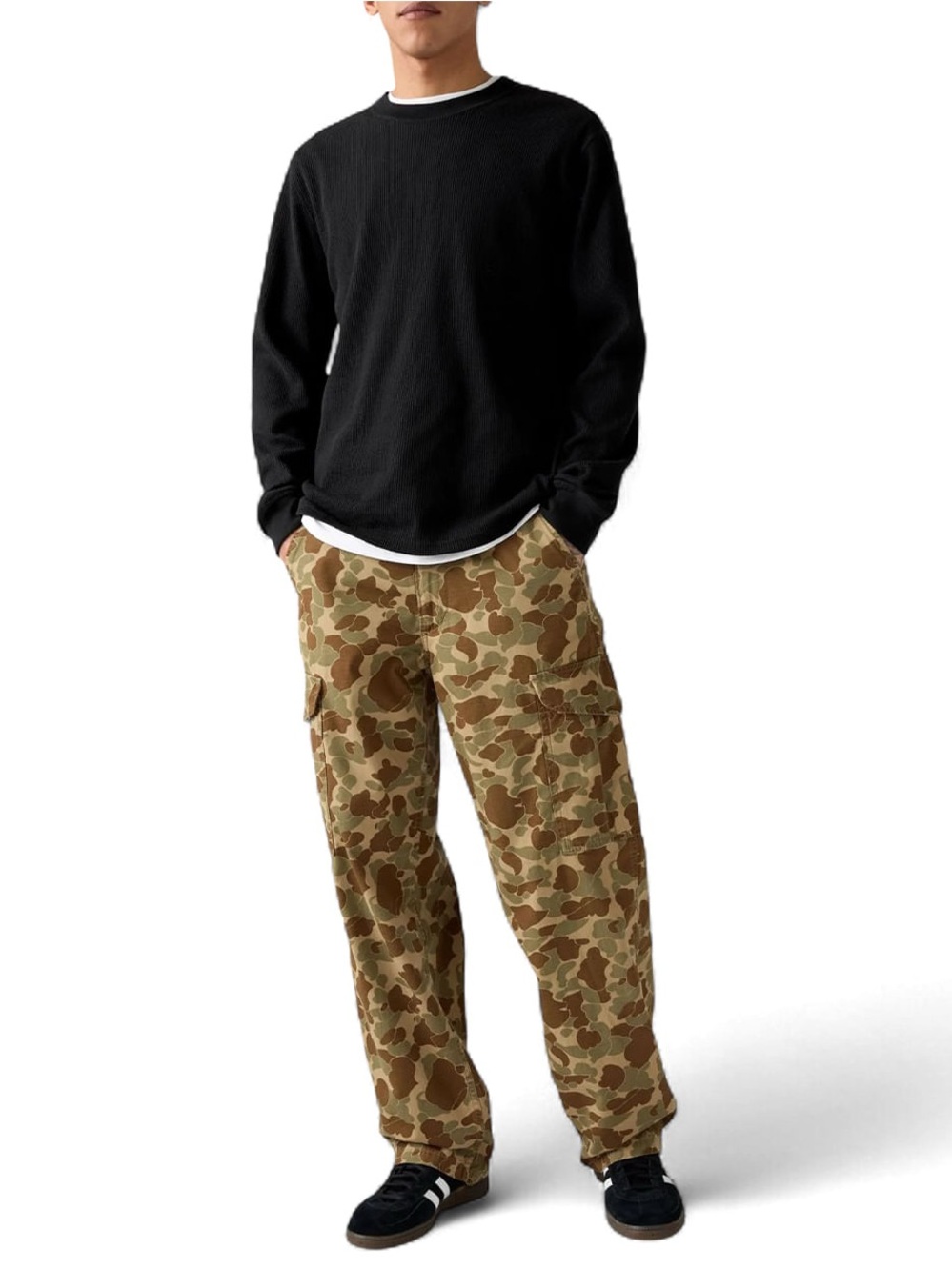 Levi's Camo Cargo Shorts in Brown and Green